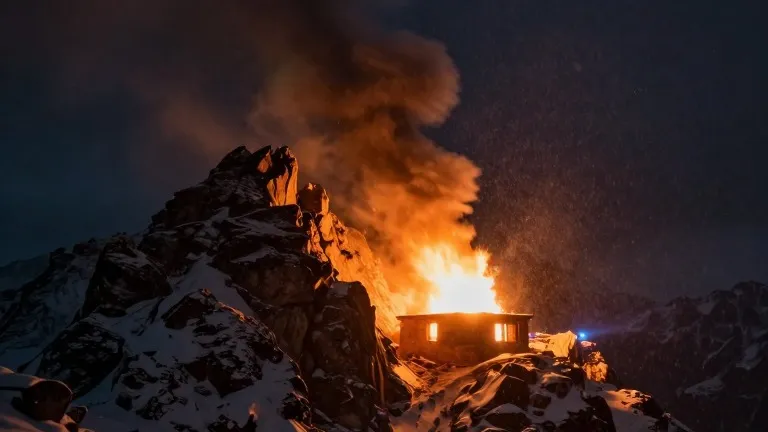 Illustration for: Fire Destroys Most of Bavaria's Kehlsteinhaus