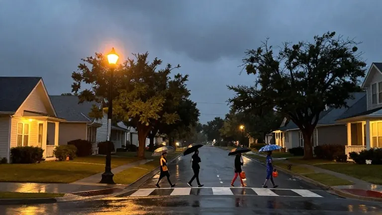 Illustration for: San Antonio Rain: NWS Forecasts Midweek Showers and Halloween Drizzle
