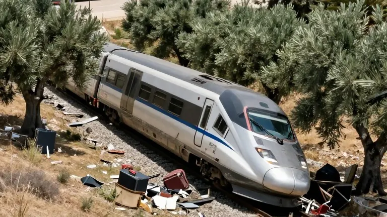 Illustration for: Spain High-Speed Crash Kills 64, Injures 80 in Toledo Province