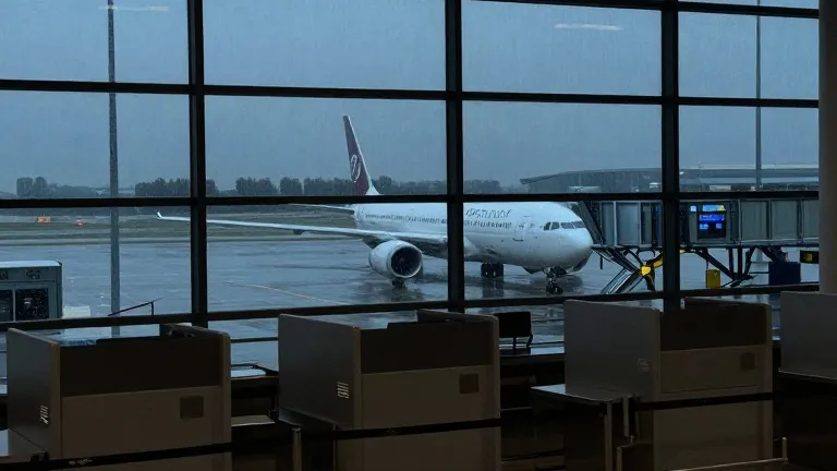 Illustration for: Typhoon Champi: Taiwan scraps 931 flights as storm loses strength